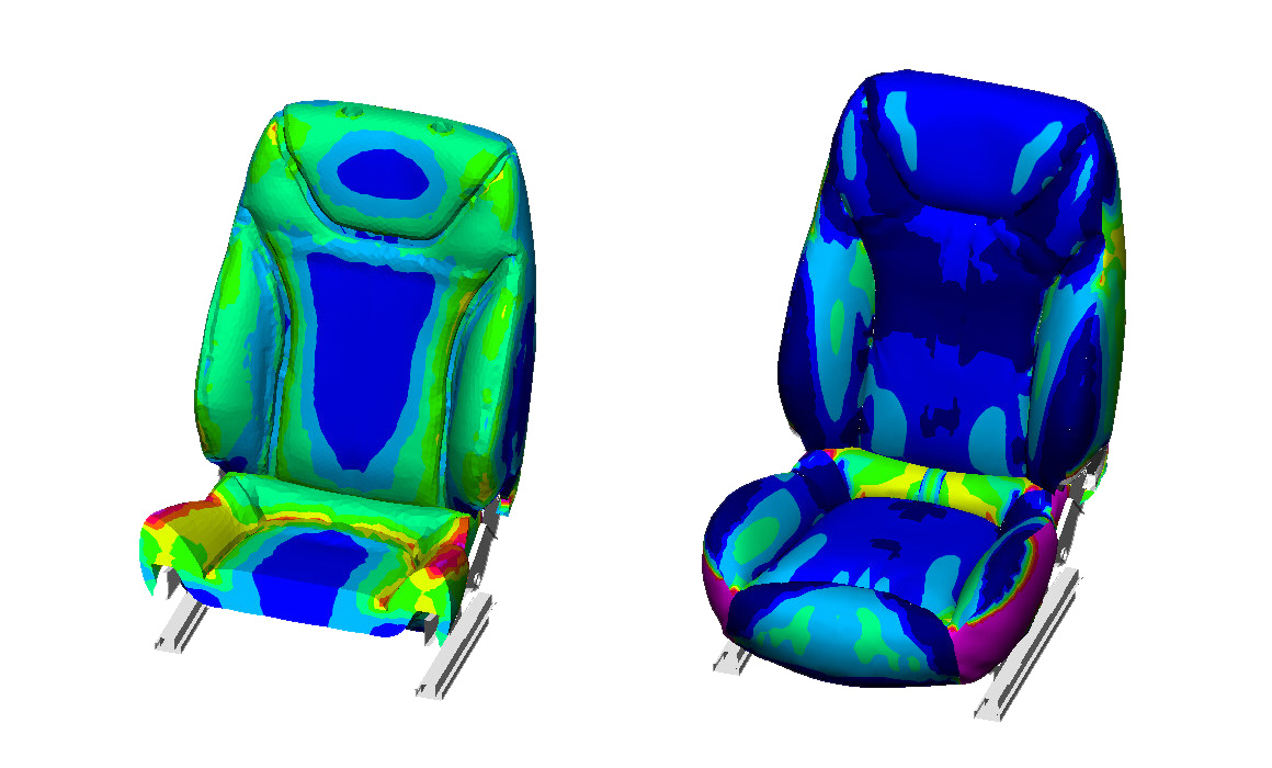 Quick Trim Manufacturing Prediction of stresses and strains in the foam and for the cover